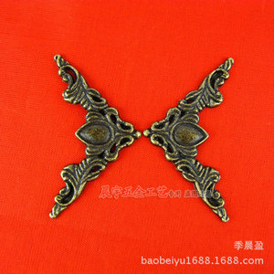 C056 <b>Corner</b> Brace 40mm X 56mm Iron Zinc Alloy Antique Bronze Cabinet Door Hardware Decorative <b>Bracket</b> - Product Image 3