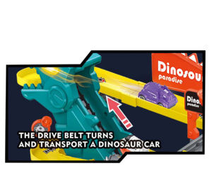 Gran oferta <span class=keywords><strong>de</strong></span> juguetes <span class=keywords><strong>de</strong></span> estacionamiento DIY ensamblados para niños, 42 Uds., juguete con ranura <span class=keywords><strong>de</strong></span> dinosaurio con pista <span class=keywords><strong>de</strong></span> coche <span class=keywords><strong>de</strong></span> juguete, estacionamiento con luz y música - Product Image 5