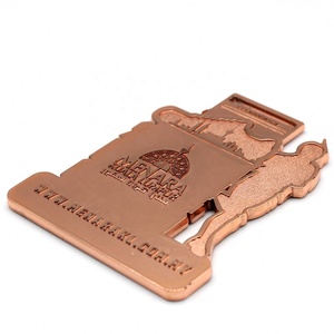 Medalla de oro rosa de alta calidad, medalla de plata de segundo lugar, Medalla personalizada de <span class=keywords><strong>jaspe</strong></span>, venta al por mayor - Product Image 3