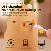 Nouvelle Lampe de Table Créative en Plastique USB à Basse Tension, Motif Capybara de Dessin Animé, Veilleuse pour Enfants, Cadeau pour Étudiants