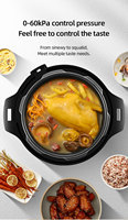 Autocuiseur Électrique Multifonctionnel 4L avec Fonction Slow Cooker et Cuiseur à Riz, Appareil de Cuisine Certifié CB