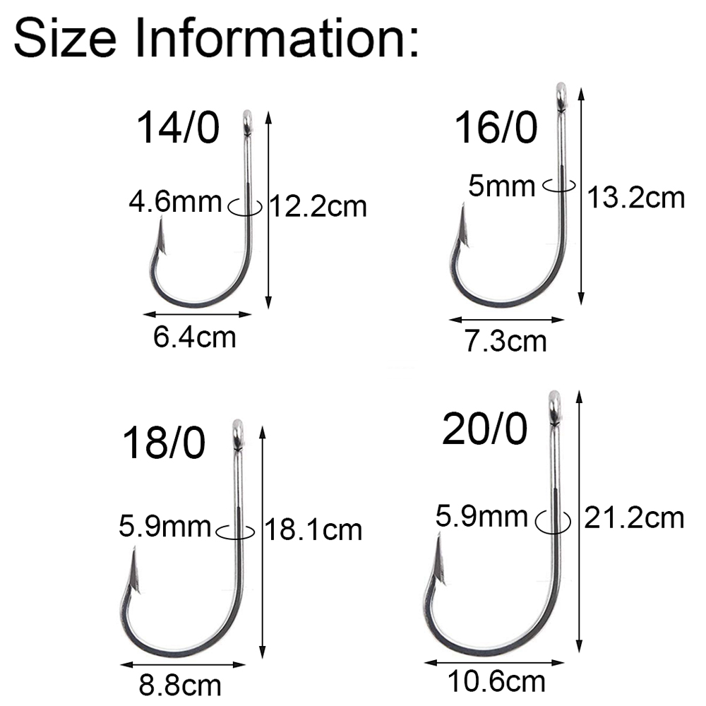 Stainless Steel Fishing Hooks - Large Game Fish Solutions Stainless Steel Fishing Hooks - Large Game Fish Solutions