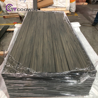 COOWIN Dalle de Terrasse WPC Extérieure Fibre de Bois Co-Extrudée Composite Étanche Plancher Solide WPC