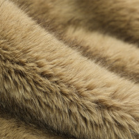 Plaid en fausse fourrure, teinture cationique, 550 g/m², style renard argenté givré, sans perte de poils, literie de luxe style hôtel