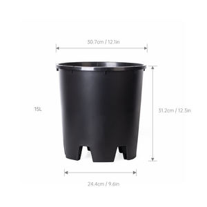 Maceta Moderna de Plástico Grueso para Cultivo de Arándanos con Orificio de Drenaje, Gran Capacidad para Centros Comerciales y Plantas de Exterior - Product Image 4