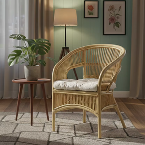 Fabiano Rattan <b>Chair</b> Indonesia Modern Stylish Comfortable <b>Outdoor</b> Furniture Handcrafted Durable Premium Quality Hotel Apartment - Product Image 1