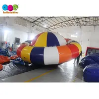 पागल Inflatable पानी यूएफओ Towable Inflatable डिस्को नाव/Inflatable उड़ान डिस्को नाव शनि के लिए पानी के खेल खेल