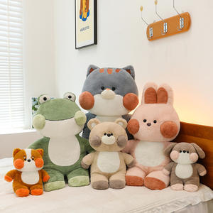 Lapin en peluche câlin poupée endormie chien paresseux poupée poupée de chiffon femme cadeau Super doux apaisant ours - Product Image 2