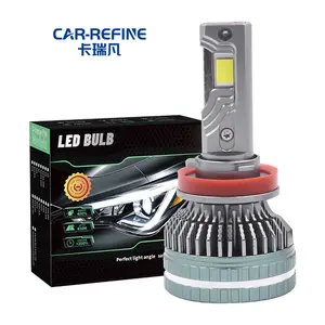 Farol de neblina LED para carro, lâmpadas de alta potência 12V Canbus H1 H4 H7 H8 H11 9005 HB3 HB4 9007