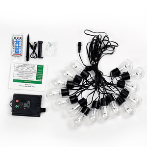 Outdoor Solar Powered LED <b>String</b> <b>Lights</b> Golden Yellow Waterproof For Courtyard Decor - Product Image 3