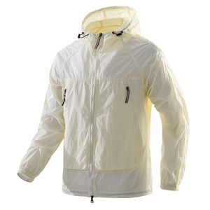 Giacca UV Personalizzata con Logo del Marchio per <span class=keywords><strong>Uomo</strong></span> - Leggera Protezione Solare in Seta <span class=keywords><strong>Ghiaccio</strong></span> con Cappuccio |   Abbigliamento Protettivo UPF50+ per Pesca e Ciclismo - Product Image 2