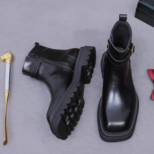2026 best-selling product - handcrafted cowhide <b>boots</b> for <b>men</b>, formal <b>dress</b> <b>boots</b>, Italian style, heightening Chukka <b>Boots</b> - Product Image 6