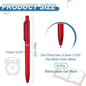Hot Sale Wholesale Custom Logo Black Ink Plastic Gel <b>Pen</b> Bulk Assorted Custom <b>Colors</b> Luxury Stationery Office School - Product Image 3