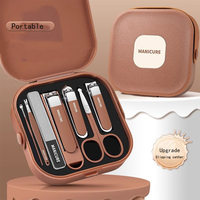 Ensemble de 7 coupe-ongles anti-éclaboussures pour femmes et hommes, type beauté, pédicure, outil pour cuticules et doigts, pour usage domestique