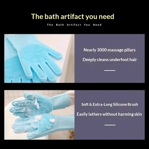Guanto per il Bagno degli Animali Domestici, Strumento per il Bagno di Cani e Gatti, Anti-Graffio, Anti-Morso, Antiscivolo, Spazzola per la Rimozione dei Peli Allungata - Product Image 3