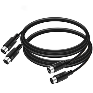 DAJIANG câble adaptateur de carte son externe personnalisé <span class=keywords><strong>5</strong></span> <span class=keywords><strong>broches</strong></span> Mini Din mâle à mâle veste en PVC compatible avec OEM de clavier <span class=keywords><strong>MIDI</strong></span> - Product Image 2