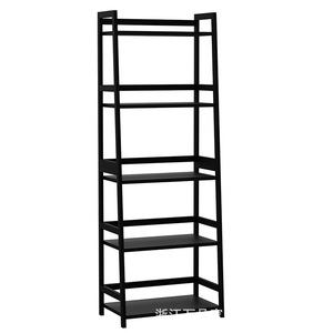 Modern 5 Tier <b>Shelving</b> Unit Carbon Steel Rectangle Standing Type For Office Living Room Bathroom Children's Room Storage - Product Image 5