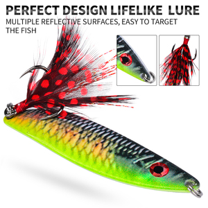 Leurre de pêche haute performance à longue portée, spinner métallique en forme de S, leurre <span class=keywords><strong>VIB</strong></span> imprimé, leurre artificiel métallique pour toutes les couches d'eau - Product Image 5