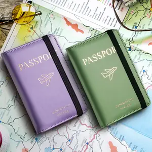 PU Leather PU Leather Passport Holder High Quality And Portable Card Bag Passport Cover