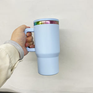 Magazzino USA arcobaleno placcato 20oz a prova di perdite a doppia parete in acciaio inox isolamento sottovuoto tazze per incisione laser - Product Image 4