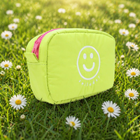 Trousse de Maquillage Douce et Moelleuse en Polyester avec Fermeture Éclair – Sac Organisateur Cosmétique Mignon – Offre Spéciale