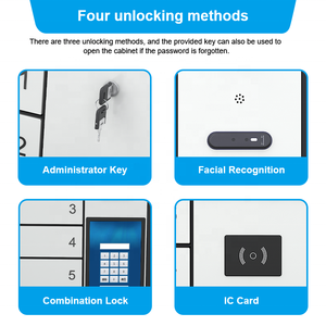 לוקרים טעינת פונקציה רב לוקרים לטלפונים ניידים עם סיסמא זיהוי פנים וכרטיס ic usb טעינה מהירה - Product Image 5
