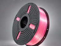 Filament PETG haute résistance translucide rose 1,75 mm 1 kg Yiqiu3D pour imprimante 3D, idéal pour les pièces fonctionnelles sur Bambu Lab Creality