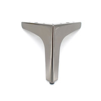 Pieds de support modernes en métal à trois broches en gros pour les meubles de salon-canapés Armoires de télévision Tables basses Armoires à chaussures, etc.