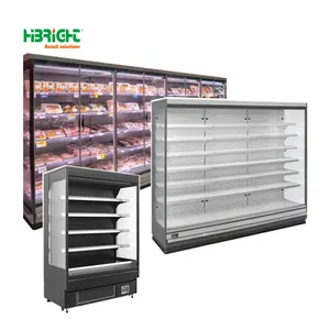 R290 친환경 냉매 대용량 무서리 슈퍼마켓 직립 냉동고