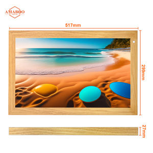 Wifi 21 pulgadas marco de fotos Digital al por mayor Marco de <span class=keywords><strong>Arte</strong></span> de madera Digital póster de película 64 GB memoria marco de fotos Digital - Product Image 6