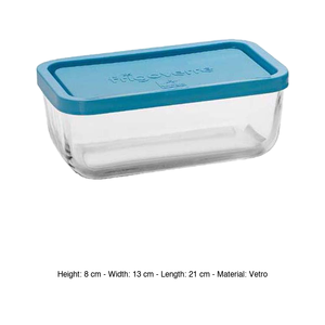 Frigoverre Glass Airtight Container 21 × 13 × 8 h cm, with Airtight Lid - Product Image 3