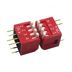 2.54mm Piano Type Dip Switch 8 Way 8 Pin Dip Switch Datasheet And 12 Position Dip Switch Piano Sw Type