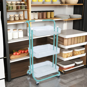 Iron Utility Cart for Storage Versatile Use in Kitchen Living Room Bedroom-for Snacks Sundries - Product Image 3