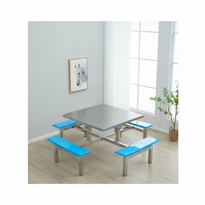 Factory Outlet All-Weather Outdoor Comercial Acero inoxidable comedor 1,2 m Mesa - Product Image 1