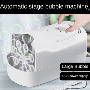 Hot Selling 2-Level Speed Portable Automatic <b>Bubble</b> Machine Electronic Toy for <b>Kids</b> Travel Toy for Outdoor Parties Made Plastic - Product Image 3