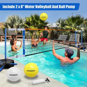 Red de Voleibol Ajustable para Piscina de 15 a 25 Pies, Soporte Flotante Portátil de 3 Pies de Altura para Juego de Voleibol Acuático - Product Image 6