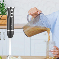 Mixeur Plongeant Électrique en Acier Inoxydable, Mixeur à Main pour Aliments et Jus, Ustensile de Cuisine