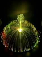 Lampe LED à fibres optiques multicolores moderne, veilleuse à changement de couleur, fonctionnant sur piles, décoration d'intérieur, design floral TikTok pour jardin