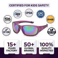 Lunettes de soleil pour bébé prêtes à être expédiées, monture flexible, lunettes de soleil pour tout-petits, vente en gros pour les détaillants