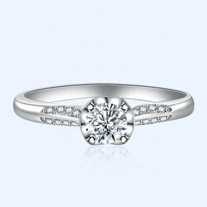 Romantic Female Gift New Fashion 925 Sterling Silver Moissanite <strong>Ring</strong> Six-Claw Design Princess <strong>Ruby</strong> Wedding Niche <strong>Stylish</strong> <strong>Ring</strong> - Product Image 1