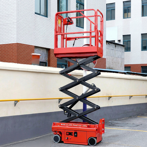 Plataforma Elevadora Eléctrica GTJZ08 de 12.2m de Altura Máxima, Autopropulsada, de Aleación de Aluminio para Ingeniería de Construcción - Product Image 1