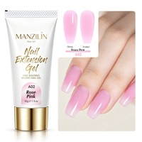 Lot de 12 Gels UV/LED de Construction Rapide pour Ongles, Couleurs Unies Nude, Auto-Nivelant, 30g
