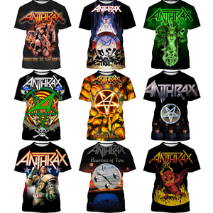 Áo OEM Và ODM Tùy Chỉnh Phong Cách Unisex Mới Nặng Áo In Kỹ Thuật Số 3D Anthrax Cho Nam Và Trẻ Em - Product Image 2