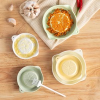 Groothandel Crèmekleurige Keramische Gember-Knoflook-Uien-Kaasrasp Plaat Keramische Knoflookrasp Handgemaakt Fruit & Groente Gereedschap