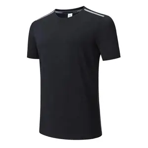 Diseñe su propia camiseta de Spandex de nailon para gimnasio, camisetas deportivas para hombres en el extranjero, camisetas unisex lisas al por mayor