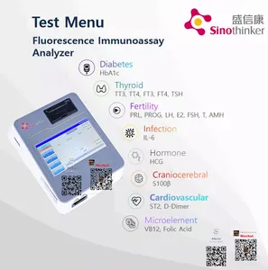 Plus Penganalisa Hormon Kuantitatif Immunofluoresensi Layar Sentuh Atas Penganalisis Poct Immunoassay