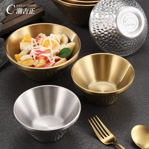 Bol martelé en acier inoxydable C Hao Ji Zheng 304 de qualité alimentaire pour usage domestique - Product Image 3