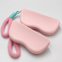 Étui à lunettes en silicone rigide entièrement personnalisable avec poignée en tissu pelucheux, fermeture éclair spacieuse, idéal pour les voyages, cadeau
