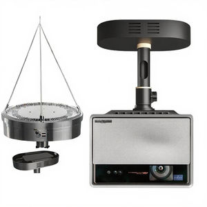 Support de projecteur universel rotatif <span class=keywords><strong>Cine</strong></span>, support de plafond en acier, adaptateur robuste avec longueur réglable, capacité de charge de 15 cm, 15 kg - Product Image 2