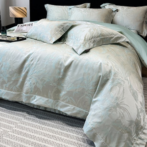 Ensemble <span class=keywords><strong>de</strong></span> literie en <span class=keywords><strong>coton</strong></span> à longues fibres jacquard <span class=keywords><strong>haut</strong></span> <span class=keywords><strong>de</strong></span> <span class=keywords><strong>gamme</strong></span>, comprenant des draps, des taies d'oreiller et des housses <span class=keywords><strong>de</strong></span> <span class=keywords><strong>couette</strong></span> - Product Image 2